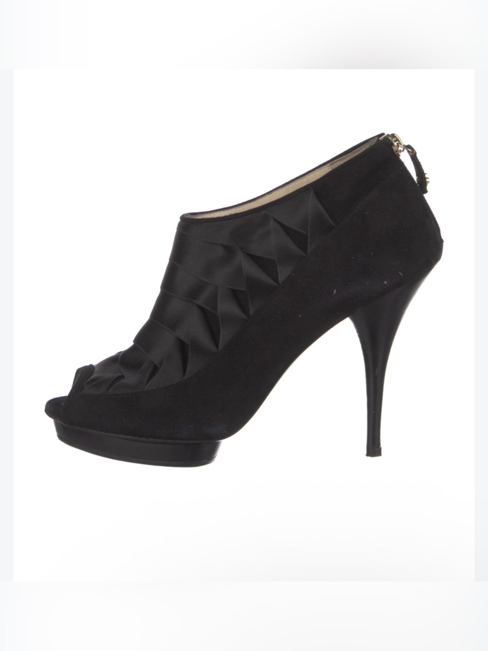 Oscar de la Renta Suede Black Suede Pumps size 35.5